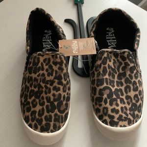 Leopard Print Slip On Sneakers